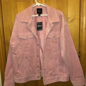 Forever 21 pink Corduroy jacket
